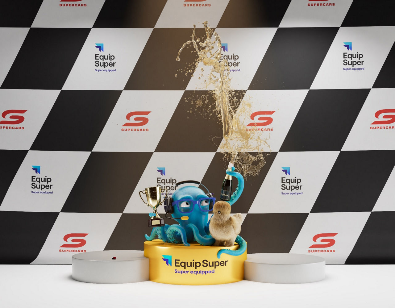 Equip Supercars octopus and chicken