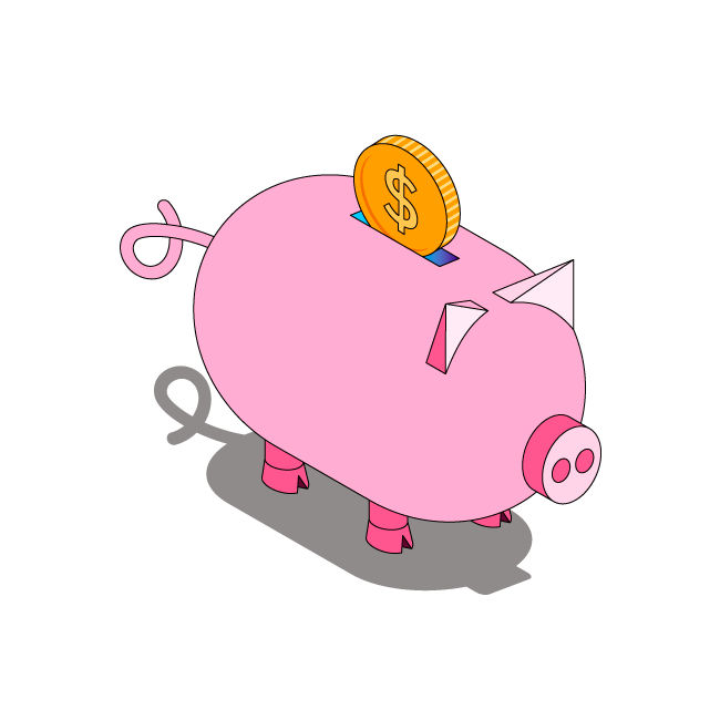 piggybank illustration 