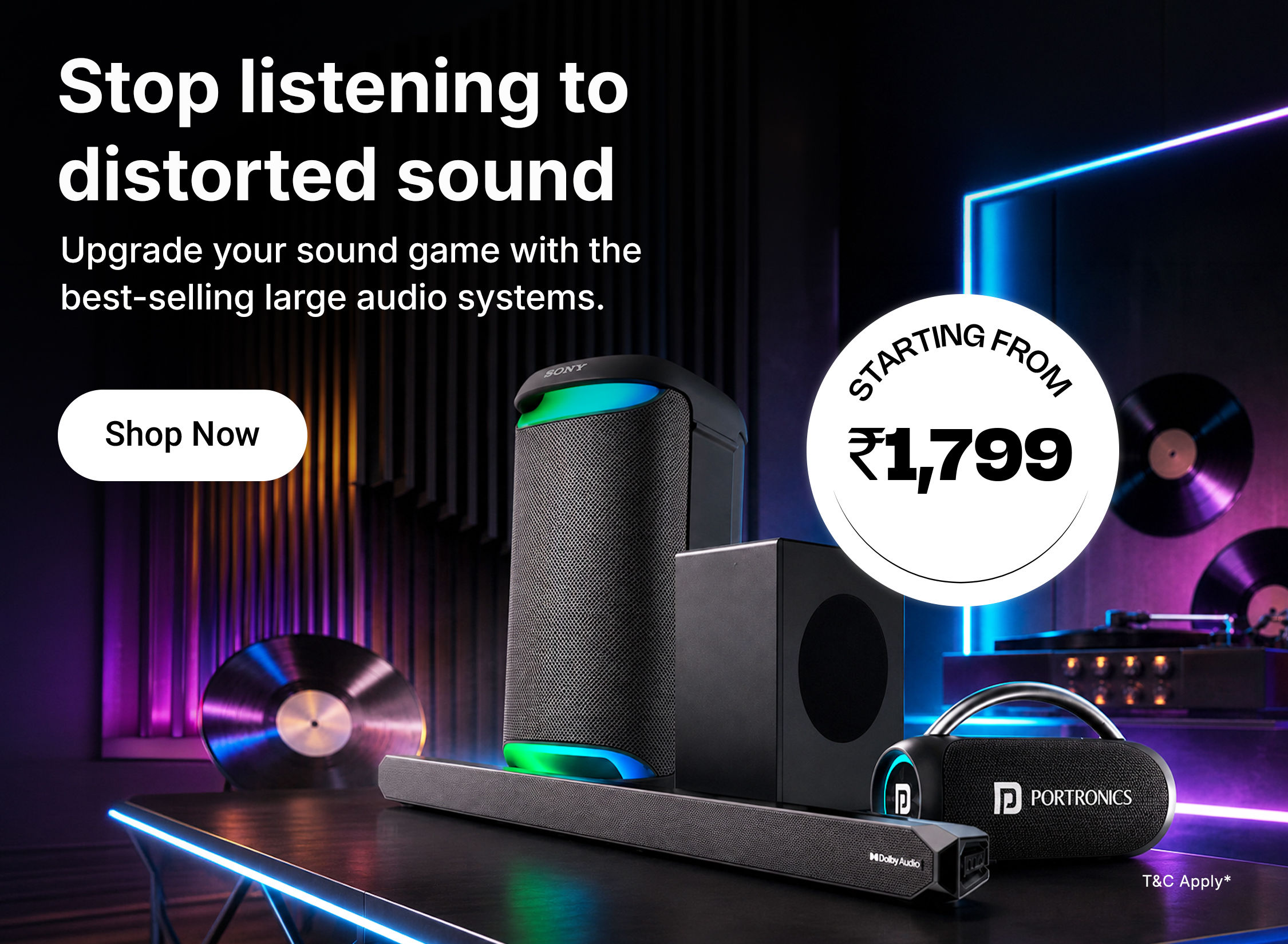 large audio 