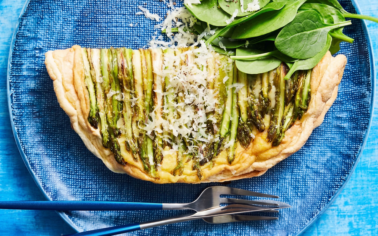 Asparagus & Gruyere Souffle Omelettes