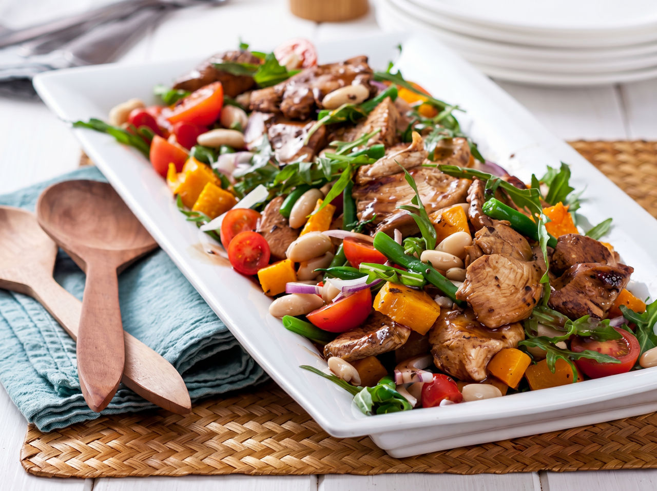 Balsamic Chicken & Pumpkin Salad