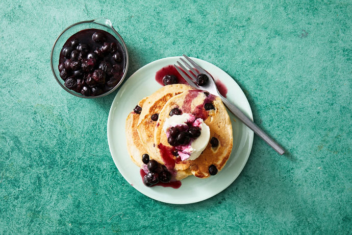 Blueberry & Ricotta Pancakes