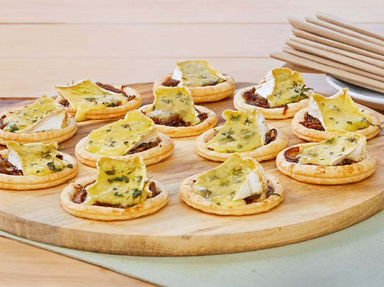Brie & Caramelised Onion Tarts
