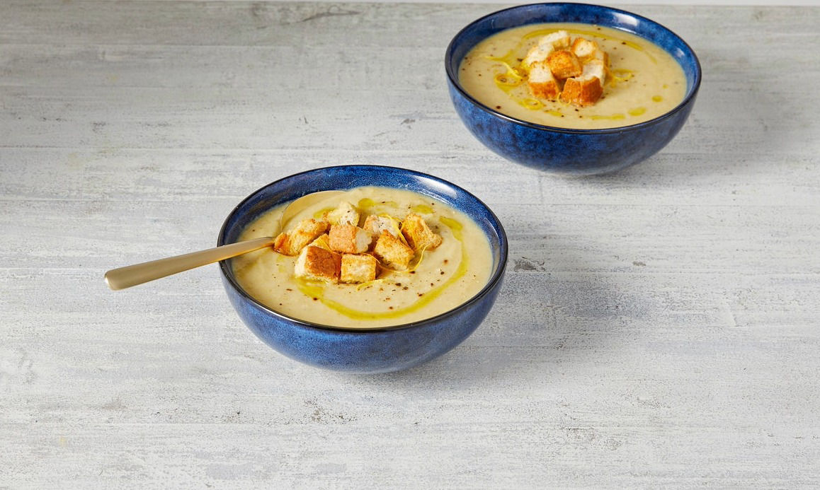 Butter Bean, Cauliflower & Lemon Soup