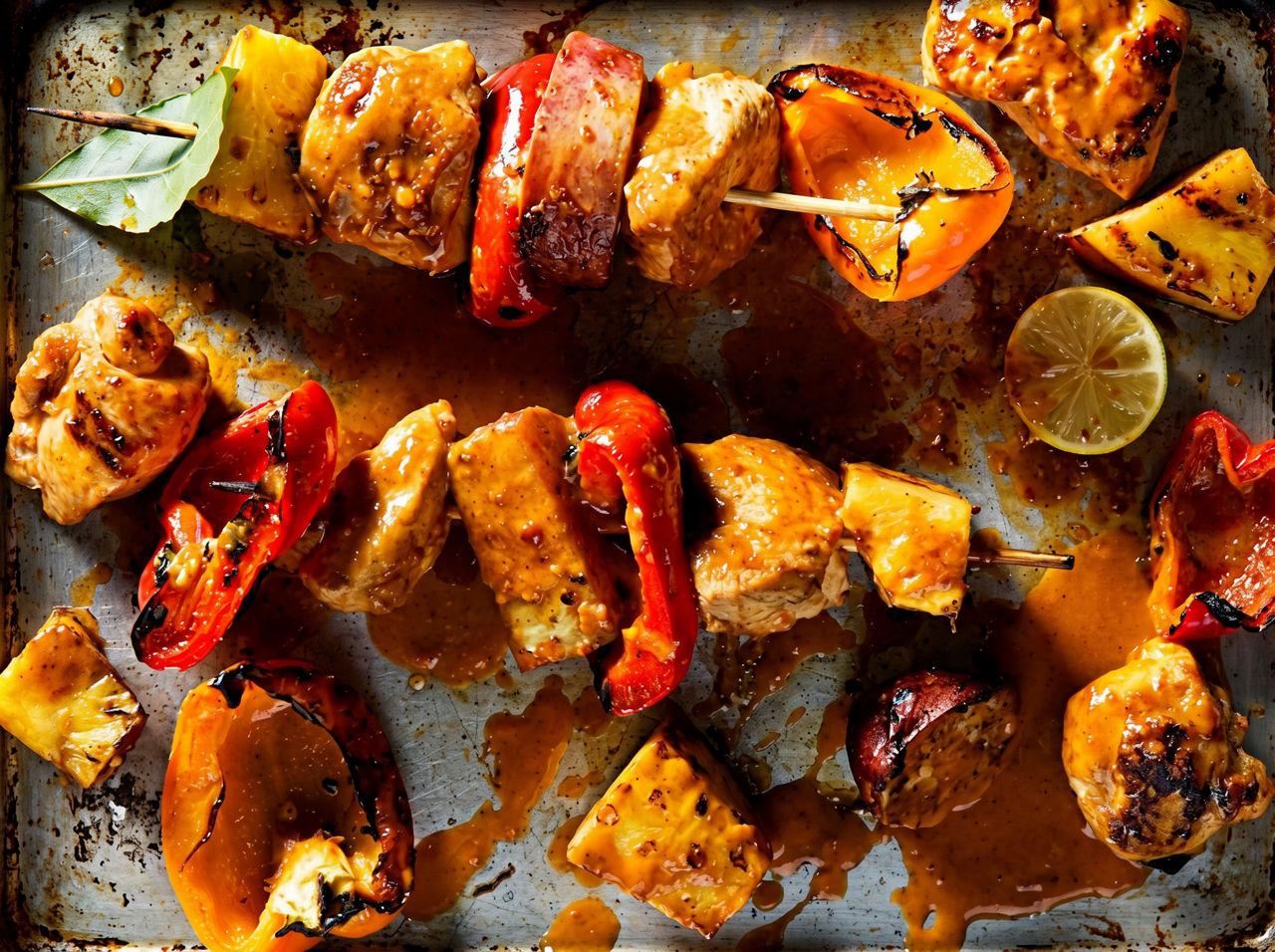 Chicken, Pineapple & Sweet Potato Kebabs