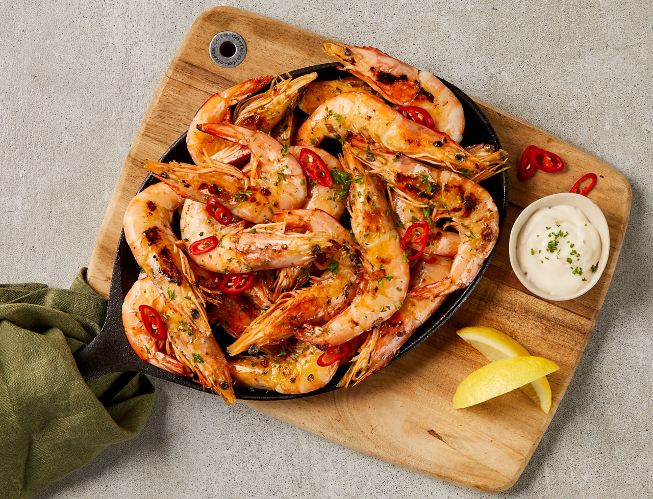 Chilli Garlic Prawns