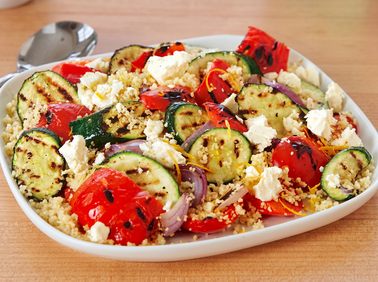 Courgette, Capsicum & Couscous Salad