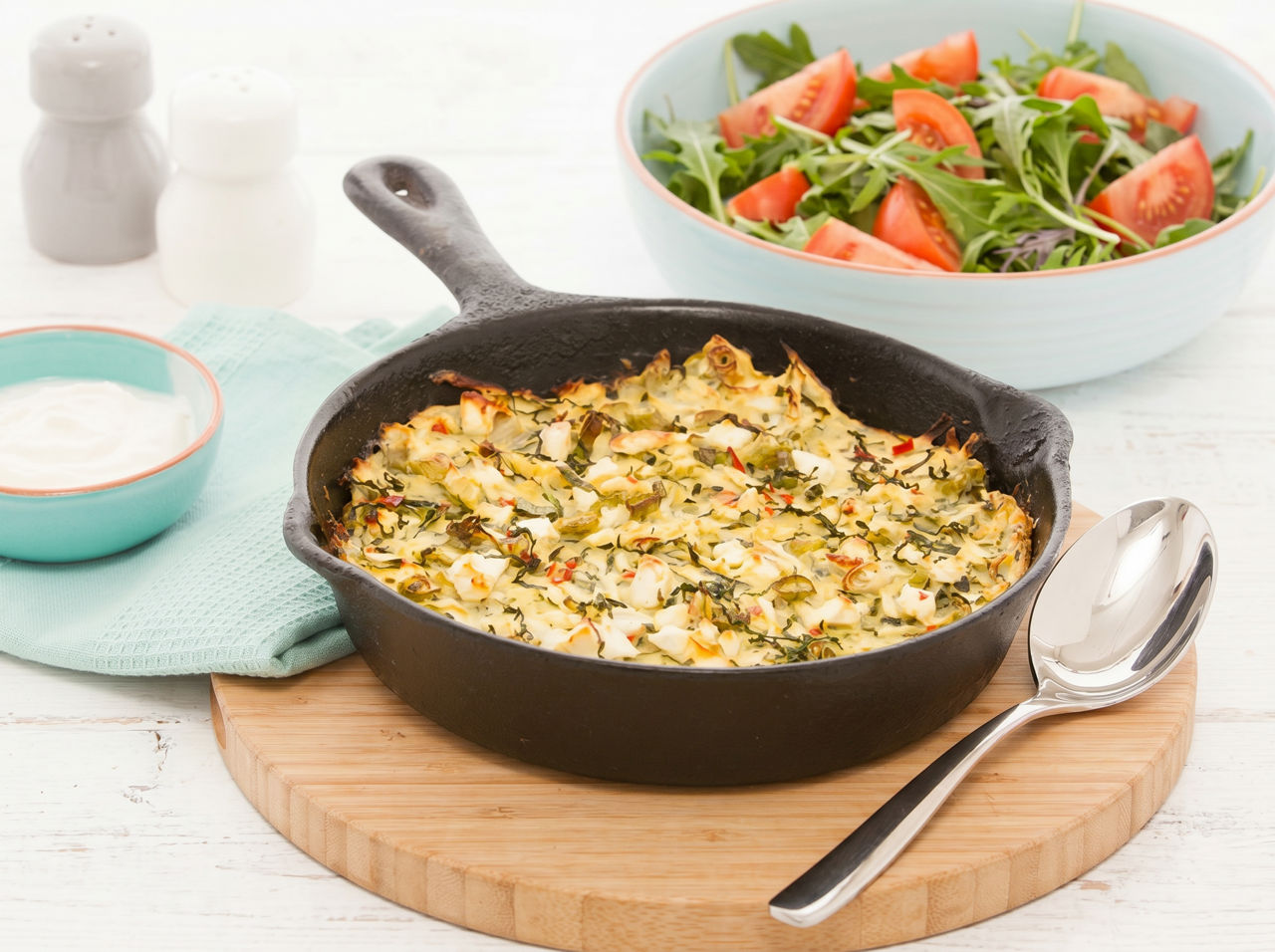 Courgette & Feta Bake