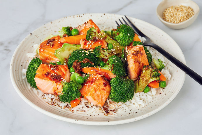 Crispy Salmon with Charred Broccoli