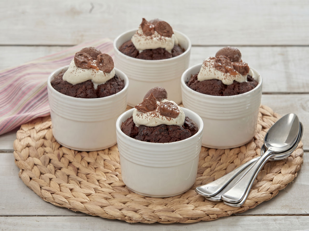 Easter Egg Self-Saucing Puddings