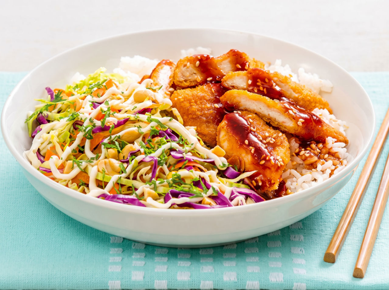 Japanese Chicken Katsu with Slaw