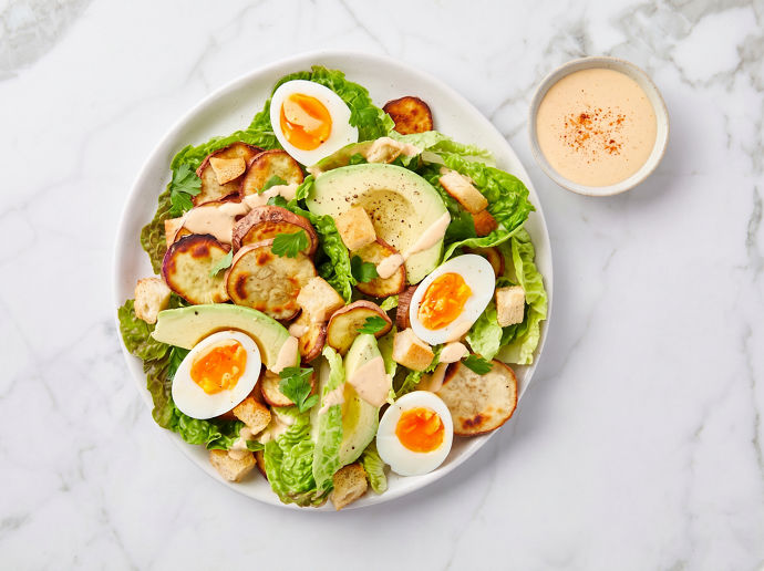 Kūmara, Avocado & Egg Salad