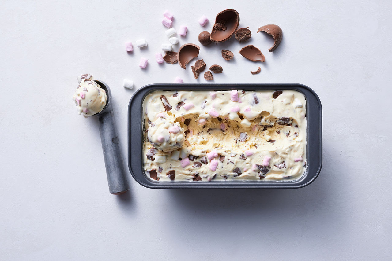 Leftover Easter-egg Ice Cream