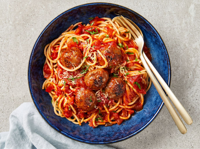 Meatballs in Rich Italian Tomato Sauce