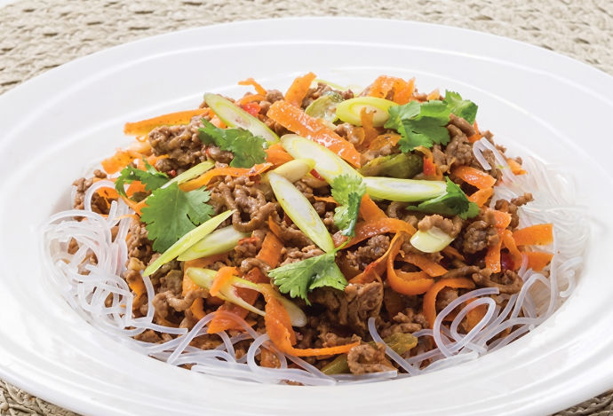 Mince Stir-fry with Glass Noodles