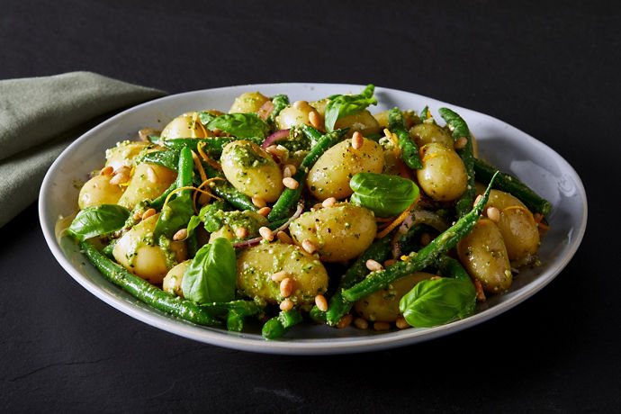 New Potato Salad with Beans & Pesto