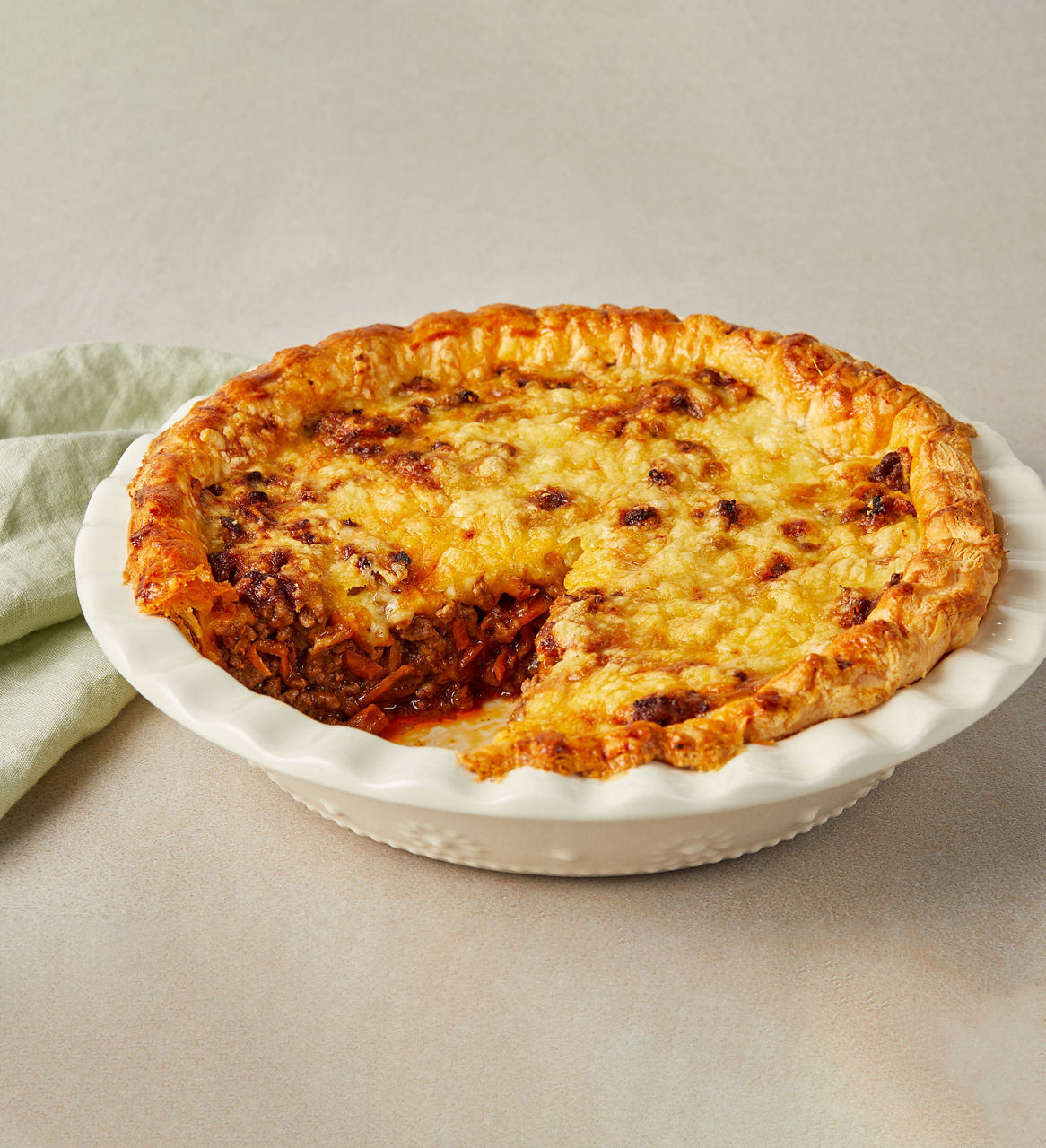 Open Mince & Cheese Pie