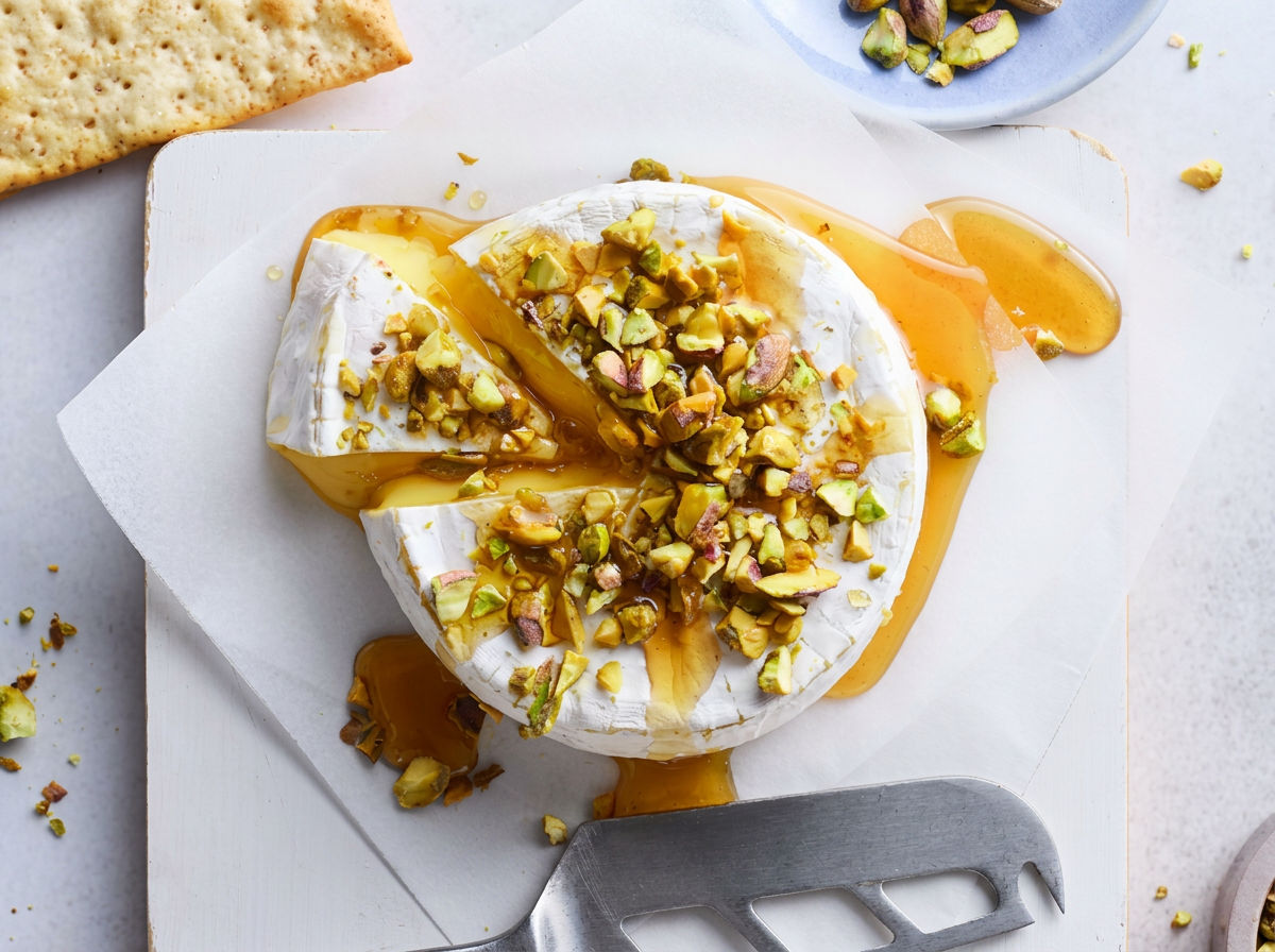 Pistachio Baked Brie