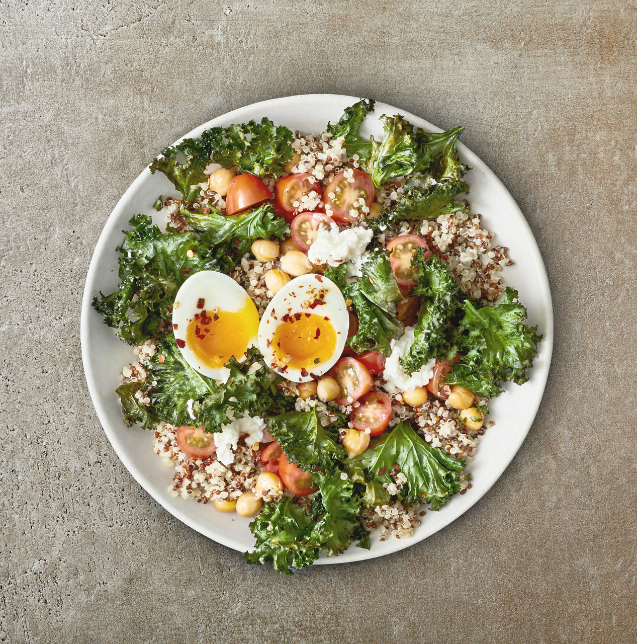 Quinoa & Crispy Kale Breakfast Bowl