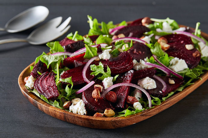 Roast Beetroot, Rocket & Feta Salad
