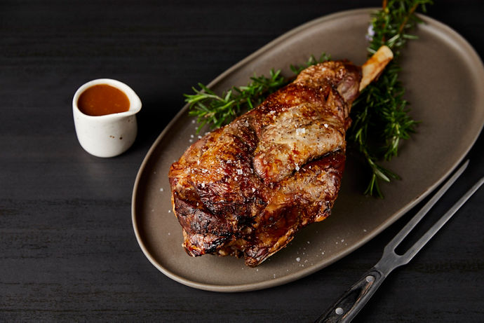 Roasted Whole Leg of Lamb