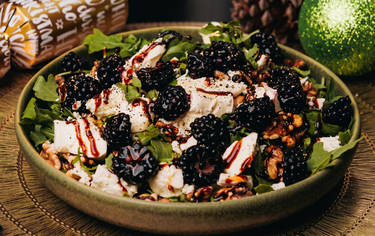 Rocket, Feta & Blackberry Salad