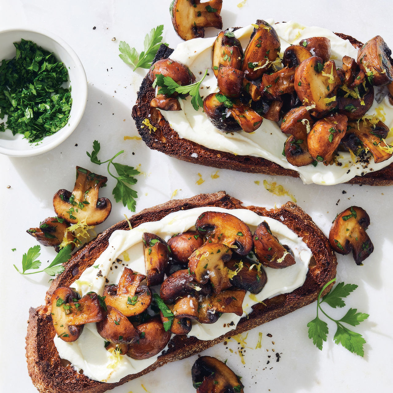 Speedy Mushrooms On Toast