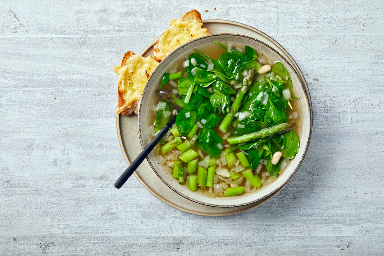 Spring Minestrone with Asparagus