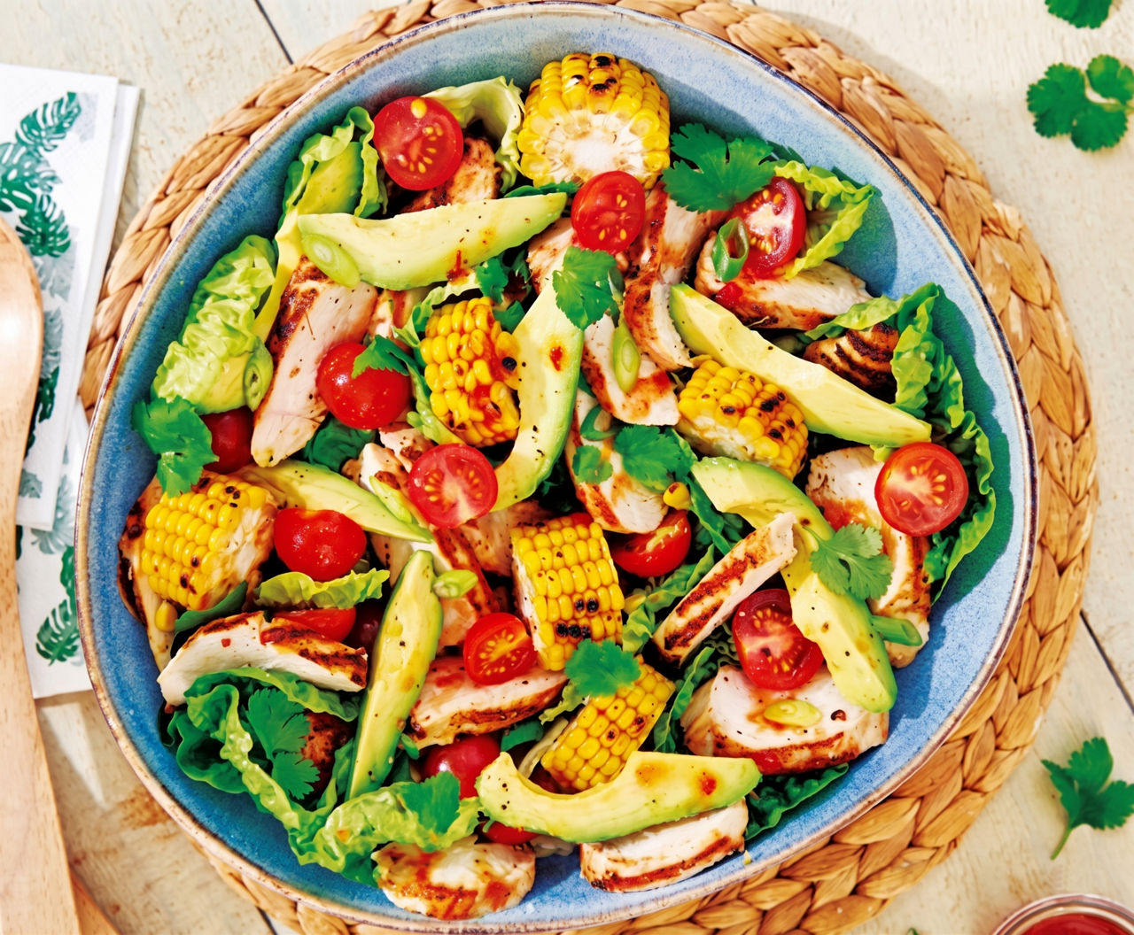 Photo of Sweet Chilli Chicken, Tomato and Corn Salad