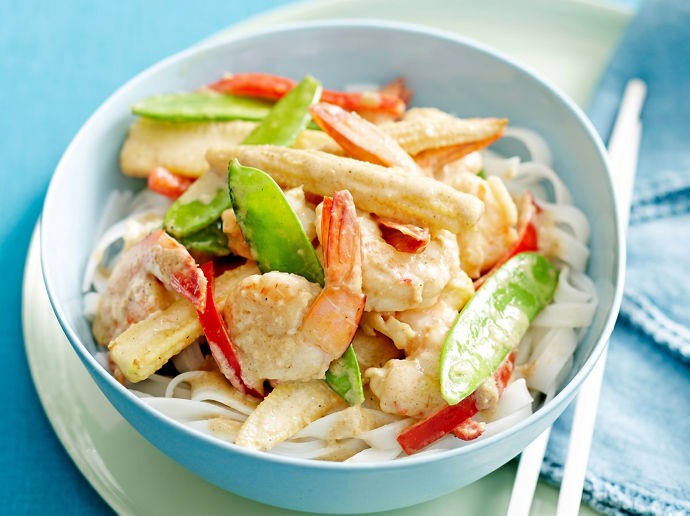 Thai Green Curry with Prawns