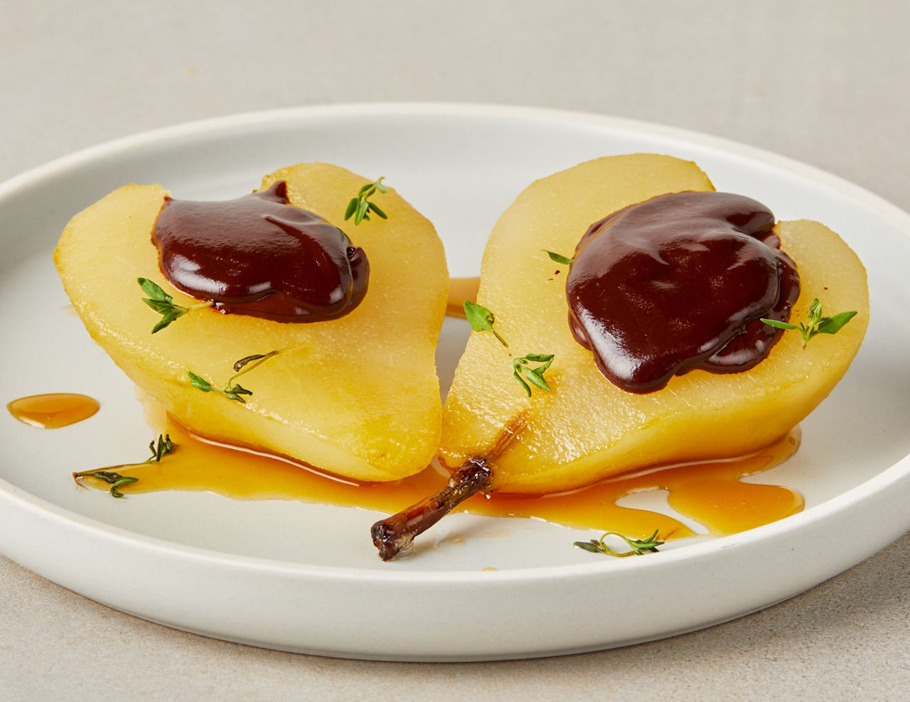 Photo of Thyme & Vanilla Poached Pear